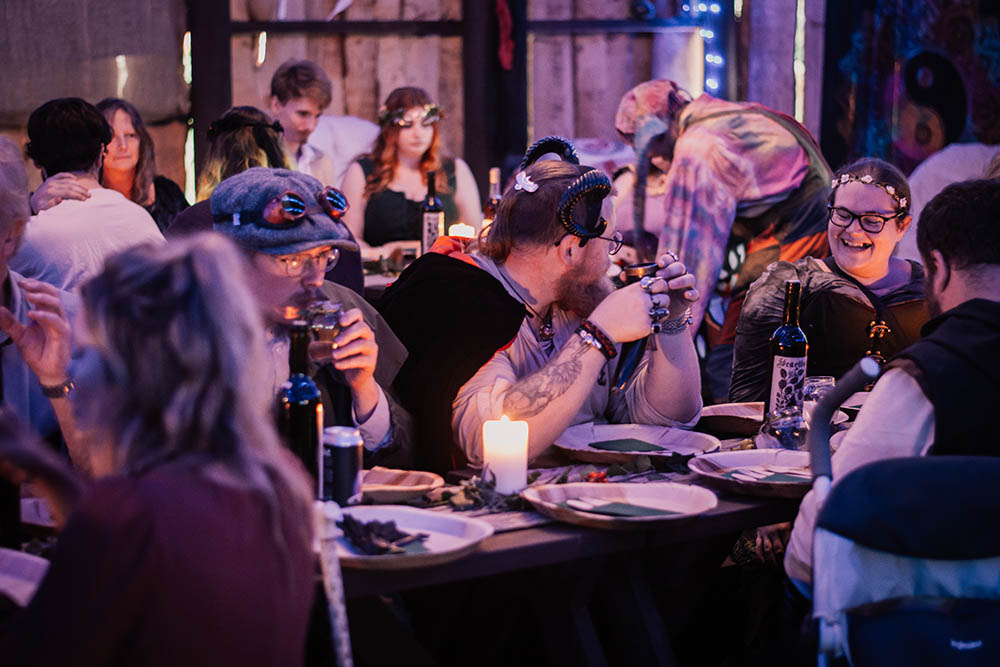 Feast Hall full of people