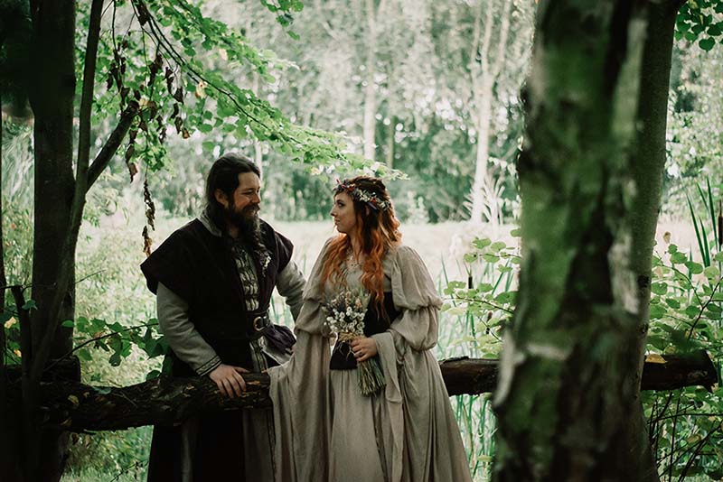 The couple in the forest